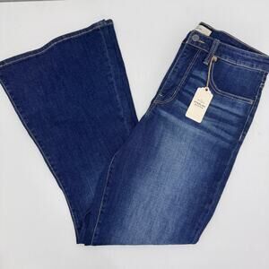 NWT Sterling & Stitch Flare Jeans Womens sz 31x32 Blue Cowgirl Boho Rodeo Casual